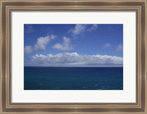 Framed Pacific Ocean, Kauai, Hawaii Print