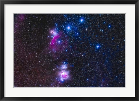 Framed Belt and Sword Region of Orion Print