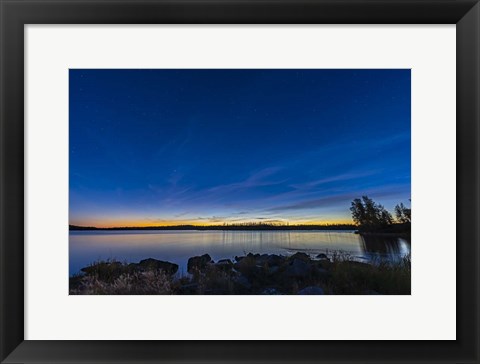 Framed Big Dipper and Arcturus in the Evening Twilight at Tibbitt Lake Print