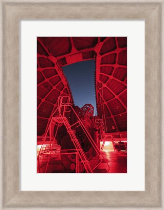 Framed Inside View of a 60-Inch Telescope at Mount Wilson Observatory, California Print