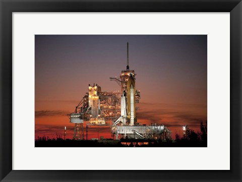 Framed Space Shuttle Atlantis Print