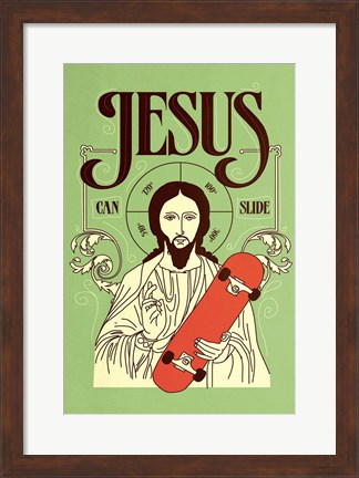 Framed Jesus Can Slide Print