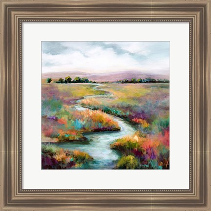 Framed Meandering Stream Print