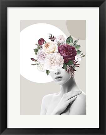 Framed Flower Hat II Print