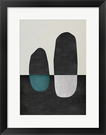 Framed Inverted Shapes Print