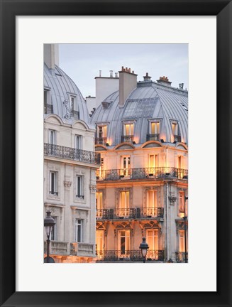 Framed Golden Glow in The City of Light Print