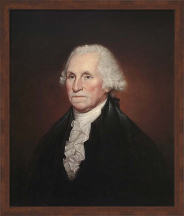 Framed President George Washington Print