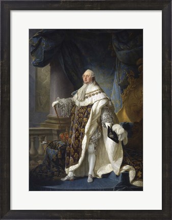 Framed Louis XVI, King of France Print