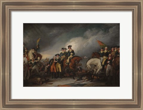 Framed Capture of the Hessians at Trenton, December 26, 1776 Print