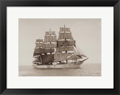 Framed Retro Designed ship GD Kennedy Print