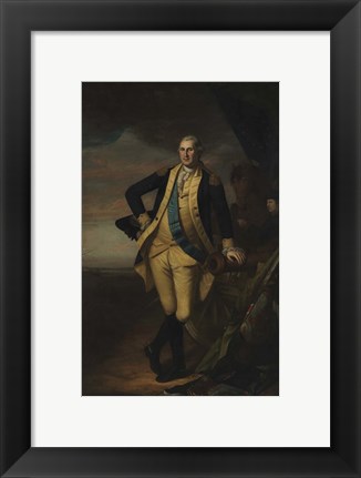 Framed George Washington after the Battle of Princeton Print