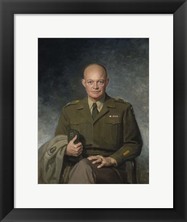 Framed Dwight D Eisenhower, 34th US President Print