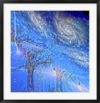 Framed Imagination Abstract Print