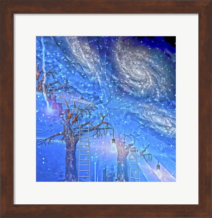 Framed Imagination Abstract Print