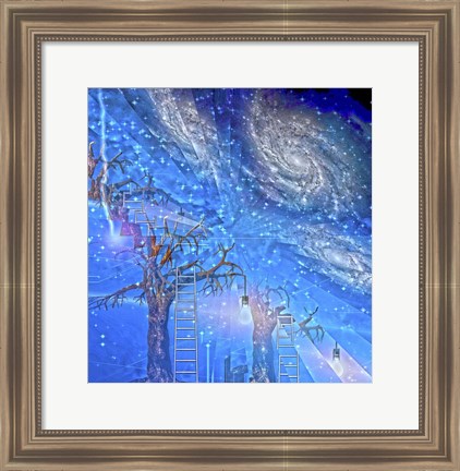 Framed Imagination Abstract Print