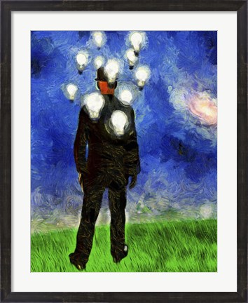 Framed Entrepreneur in Suit Print