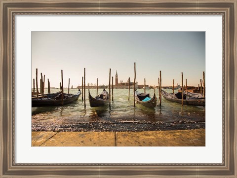 Framed Venice Gondolas Print