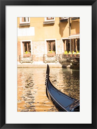 Framed Gondola Reflections Print