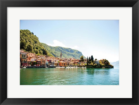 Framed Lake Como Village I Print