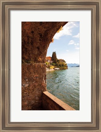 Framed Lake Como Archway Print