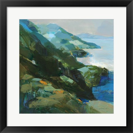 Framed Rocky Shoreline I Print