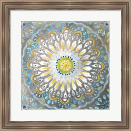 Framed Rosette Mandala Print