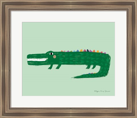 Framed Crocodile Print