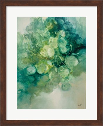 Framed Emerald Pilea I Print