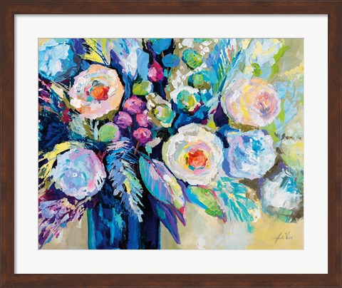 Framed Garden Blues Print