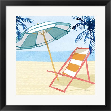 Framed Laguna Lounging II Print