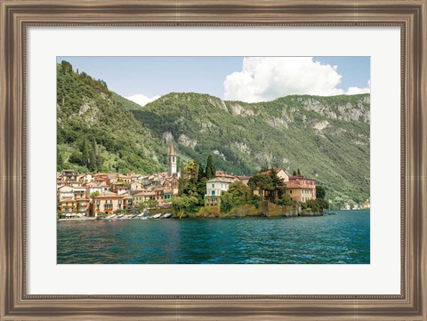 Framed Lake Como Village IV Print