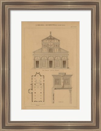 Framed Architecture of Italy Print