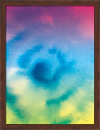 Framed Dip Dye IV Bright Print