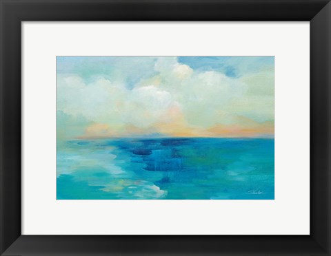 Framed Aquarelle Sea Print