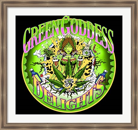 Framed Green Goddess Delights Print