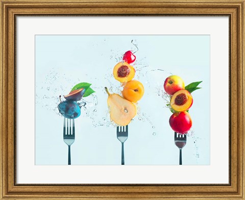 Framed Making Fruit Salad Print