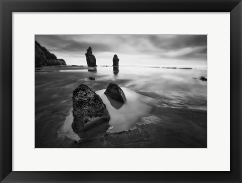 Framed Three Sisters Beach Print