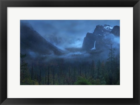 Framed Gloomy Mountain Print