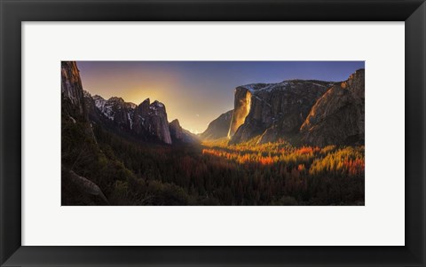 Framed Yosemite Firefall Print