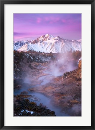 Framed Pink Eastern Sierra Print