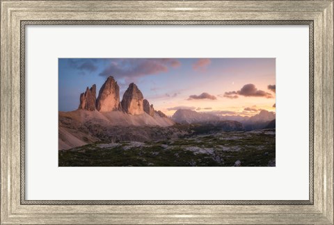 Framed Evening in the Dolomites Print