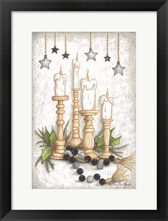 Framed Candlelit Christmas Print