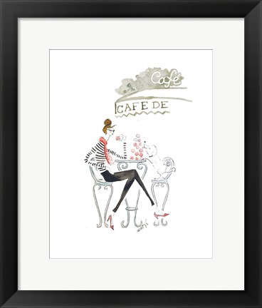 Framed Paris Cafe Print