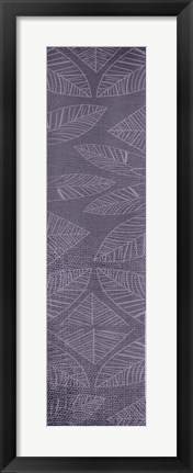 Framed Vibrant Purple Leaf Panel 2 Print