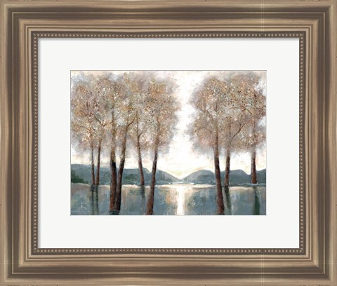 Framed Approaching Woods Print