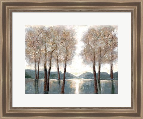 Framed Approaching Woods Print