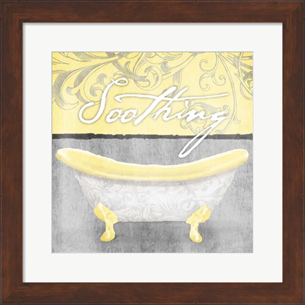 Framed Yellow Soothing Print