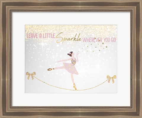 Framed Leave a LIttle Sparkle v1 Print