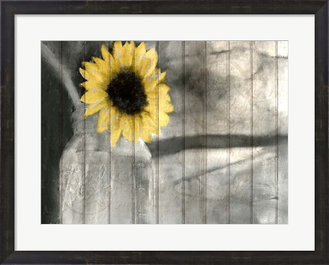 Framed Pop Of Yellow Print