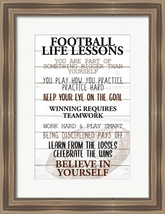 Framed Football Life Print